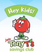 Hey kids! Join Tony T's savings club